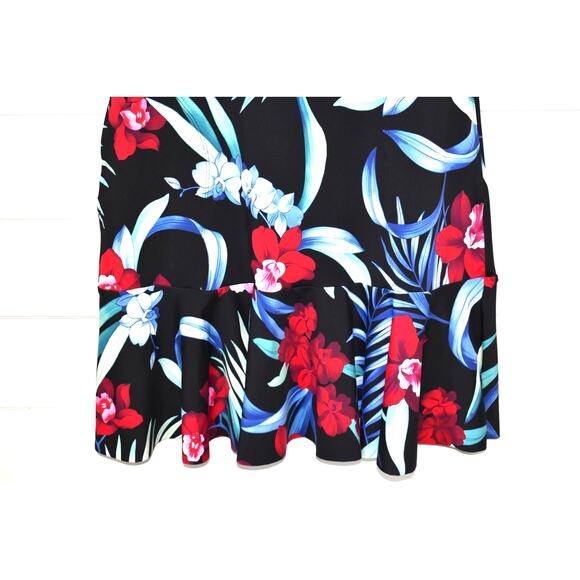 Tommy Bahama Dress Size Small Flutter Skirt Tropical Hawaiian Swim Coverup Nylon - Picture 3 of 10